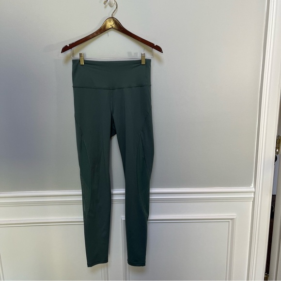 Old Navy Active Go Dry Forest Green Leggings With Mesh M - Picture 3 of 13